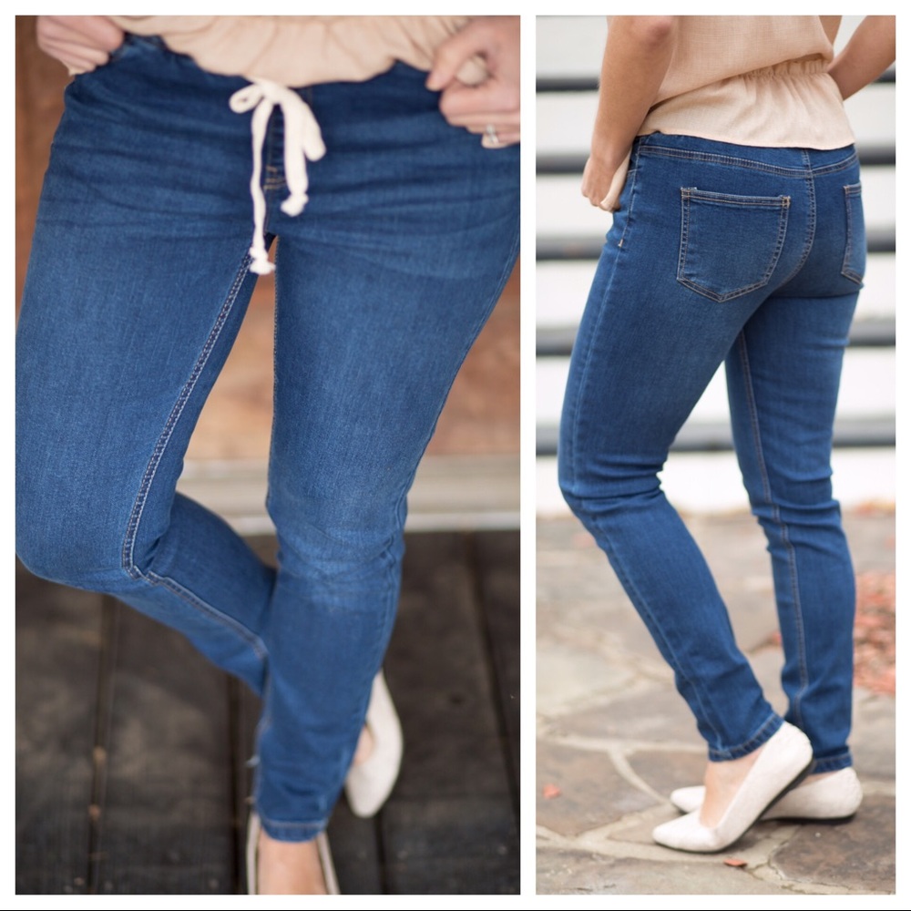Drawstring Jeggings